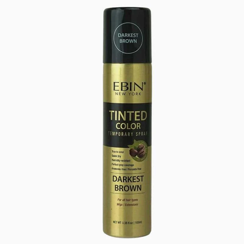 Ebin New York 24 Hour Colored Hair Spray Black