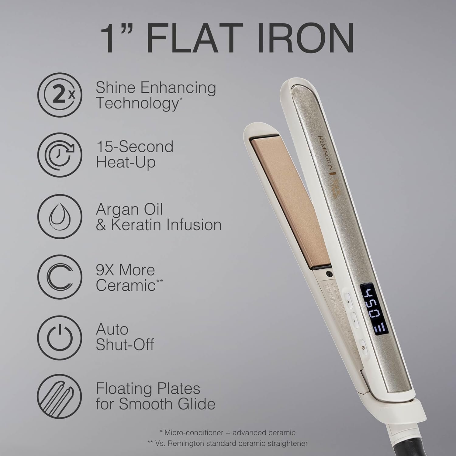Remington Shine Therapy 1 inch Hair Straightener - Image 3